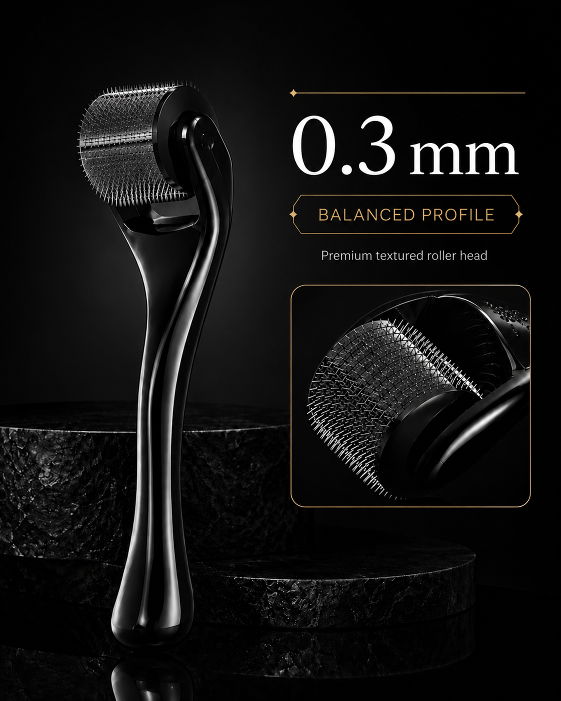 DRS 540 Titanium Derma Roller for Hair Regrowth