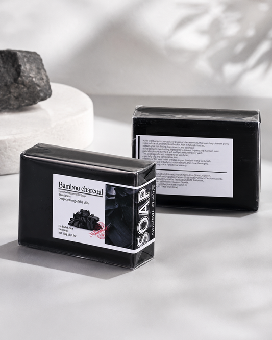 Handmade Bamboo Charcoal Cleansing Soap – For Face & Body 100g