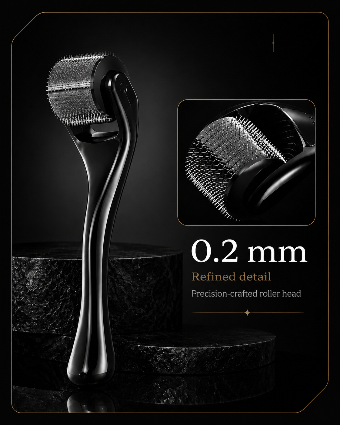 DRS 540 Titanium Derma Roller for Hair Regrowth