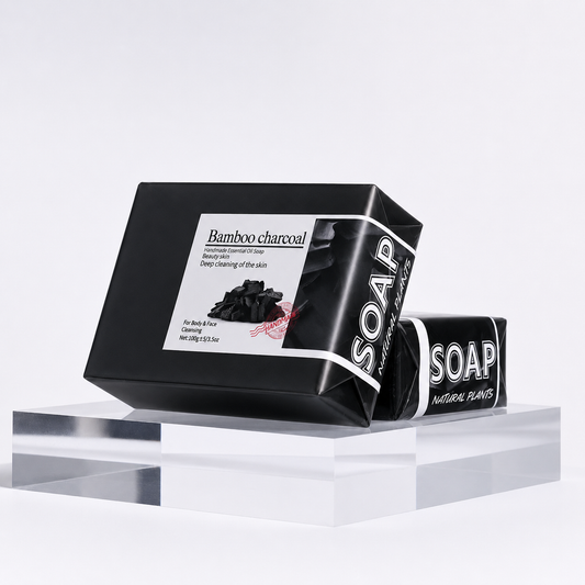 Handmade Bamboo Charcoal Cleansing Soap – For Face & Body 100g