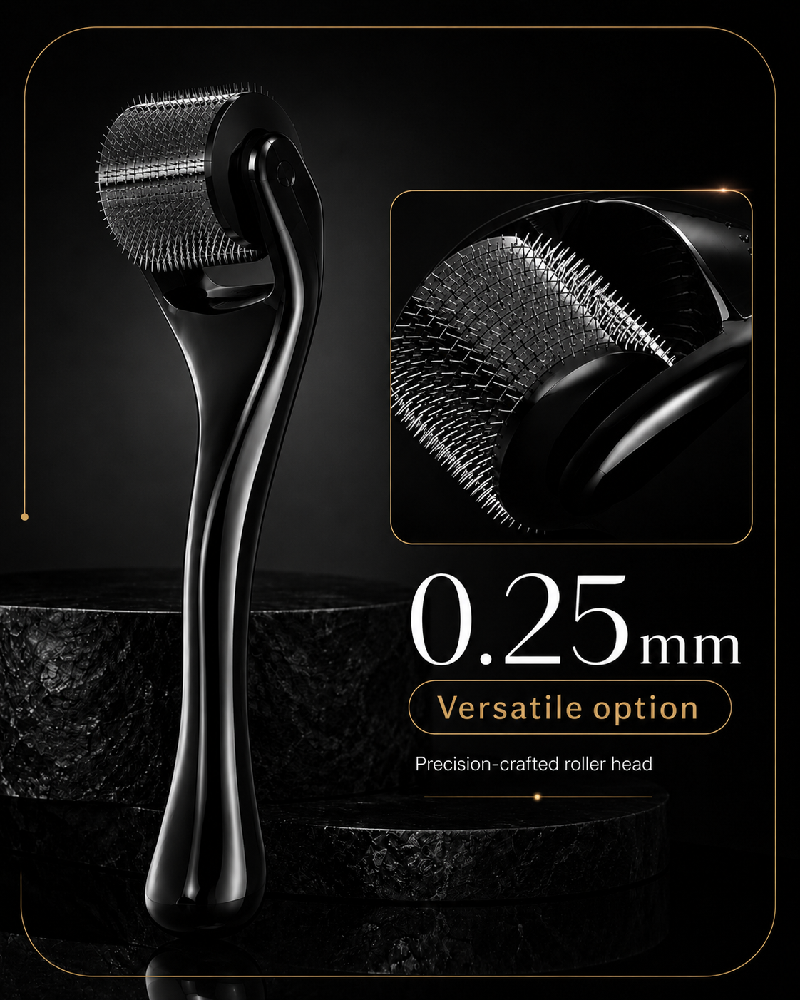 DRS 540 Titanium Derma Roller for Hair Regrowth